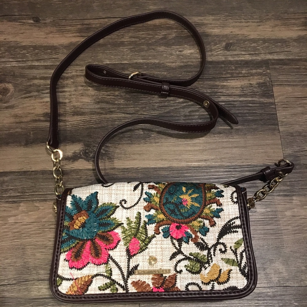 Spartina 449 Embroidered Eliza Floral Crossbody